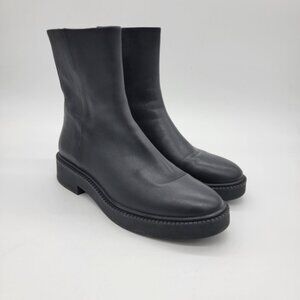 Vince "Kady" Black Leather Chelsea Boots